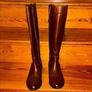 Johnston & Murphy Brown Leather Knee-High Boots